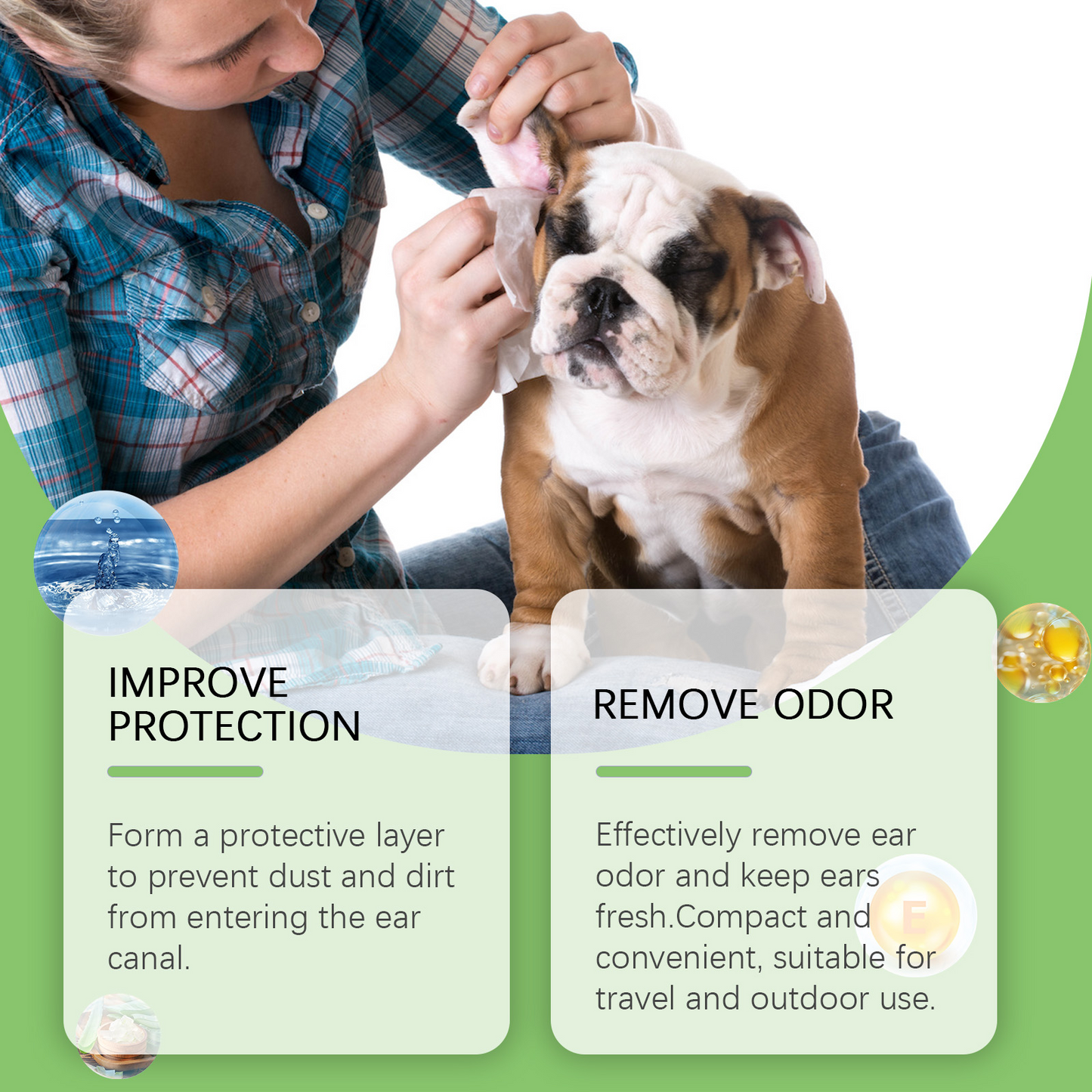 Pet Ear Cleaning Pads for Dogs & Cats