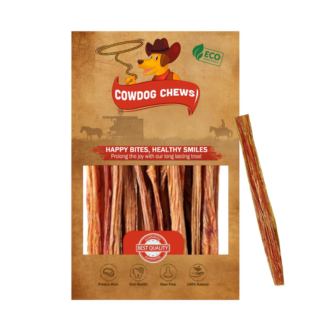 Cowdog Chews Odor-Free Beef Sticks for Small & Medium Dogs – 20 Pack