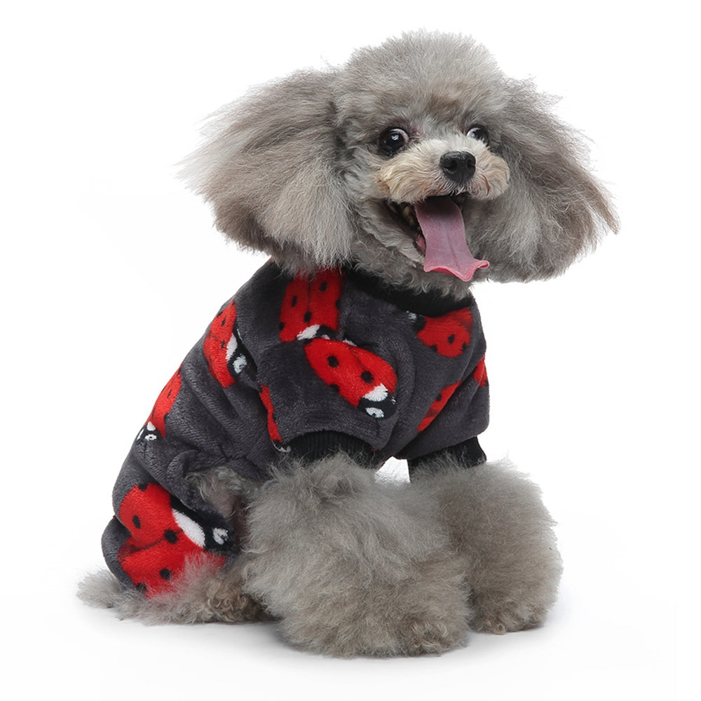Autumn Plush Dog Pajamas – Cozy Pet Sleepwear