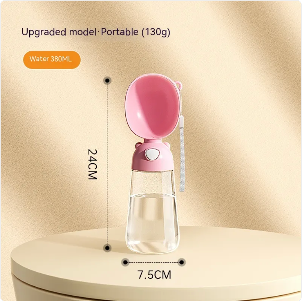 Portable Dog Water Bottle & Feeder – Travel Dispenser and Bowl