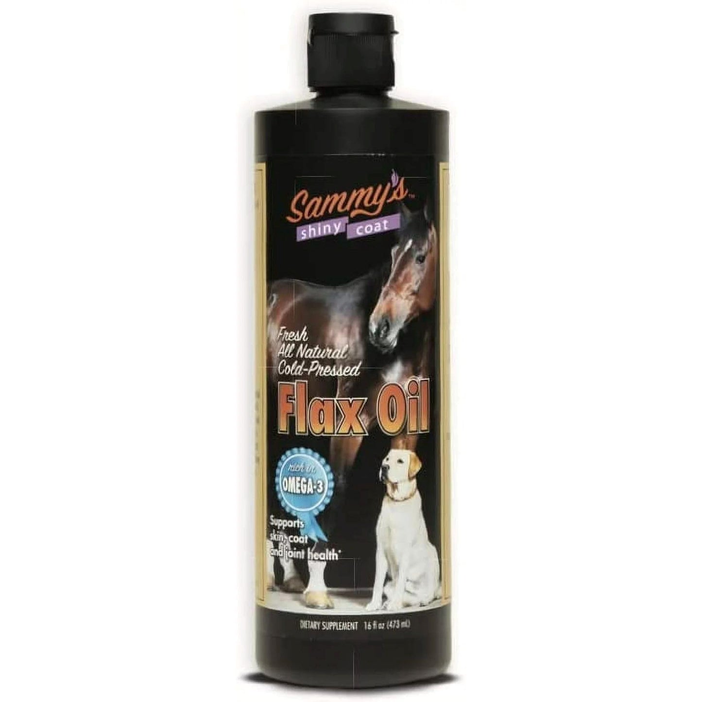 Sammy's Flaxseed Oil Supplement for Dogs, Cats & Pets – 16 oz