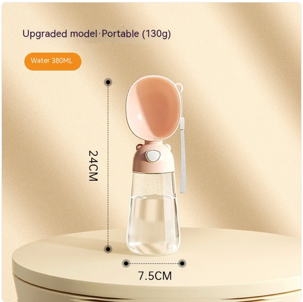 Portable Dog Water Bottle & Feeder – Travel Dispenser and Bowl