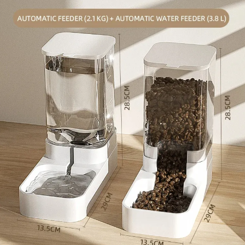 Automatic Pet Water & Food Dispenser – Large Capacity