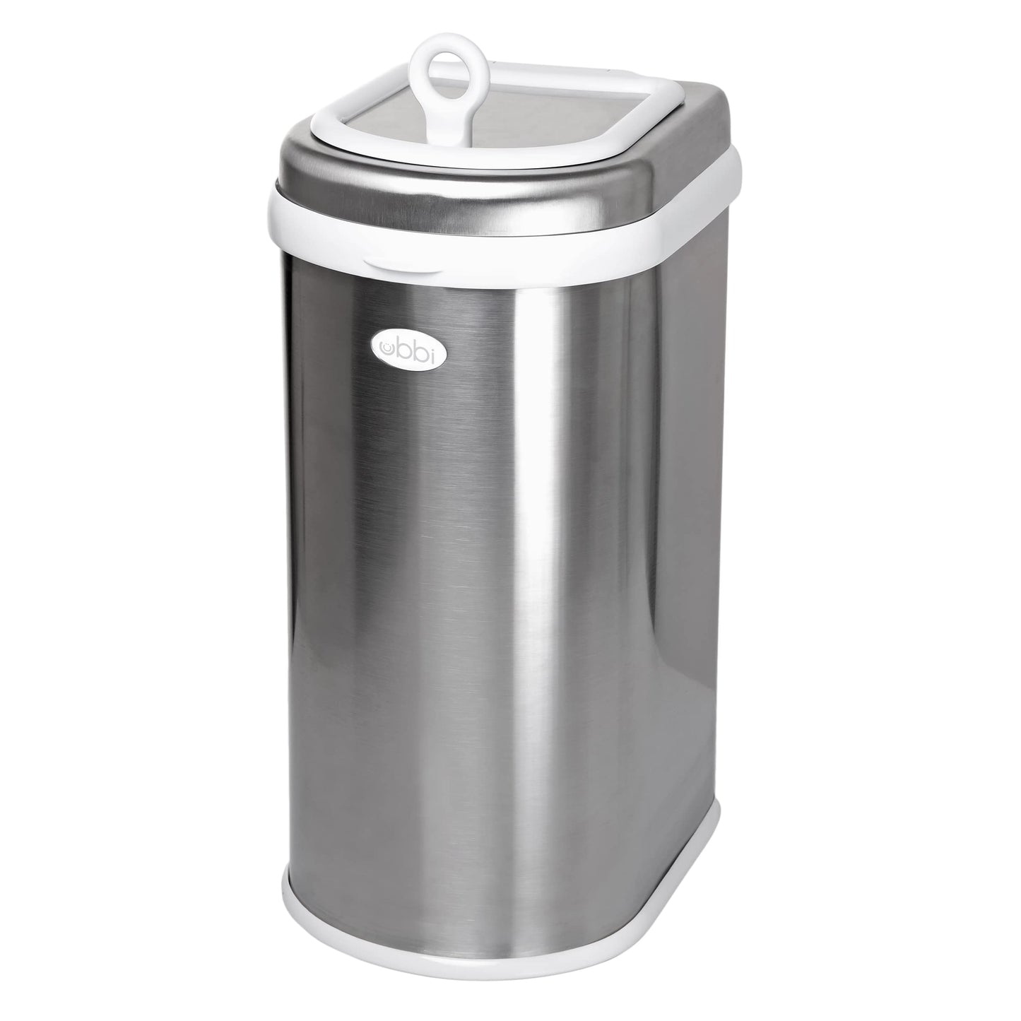 Ubbi Chrome Odor-Locking Pet Waste Pail & Litter Disposal System