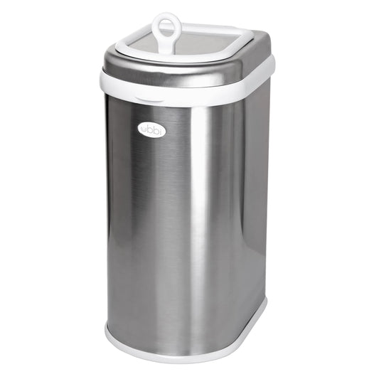 Ubbi Chrome Odor-Locking Pet Waste Pail & Litter Disposal System