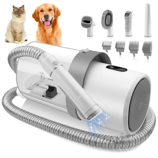 YikTOL Pet Grooming Vacuum Kit with Clippers & 5 Tools