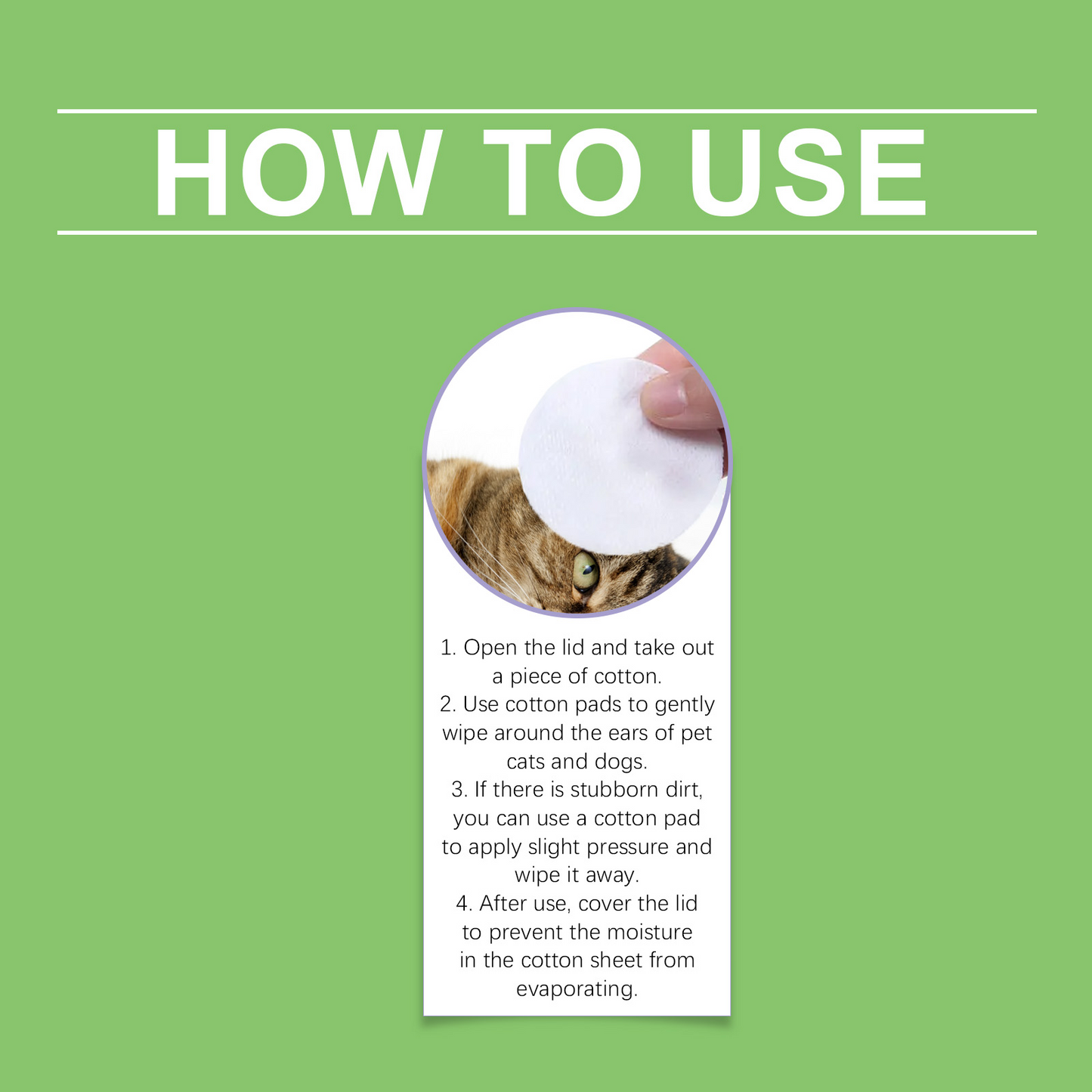 Pet Ear Cleaning Pads for Dogs & Cats