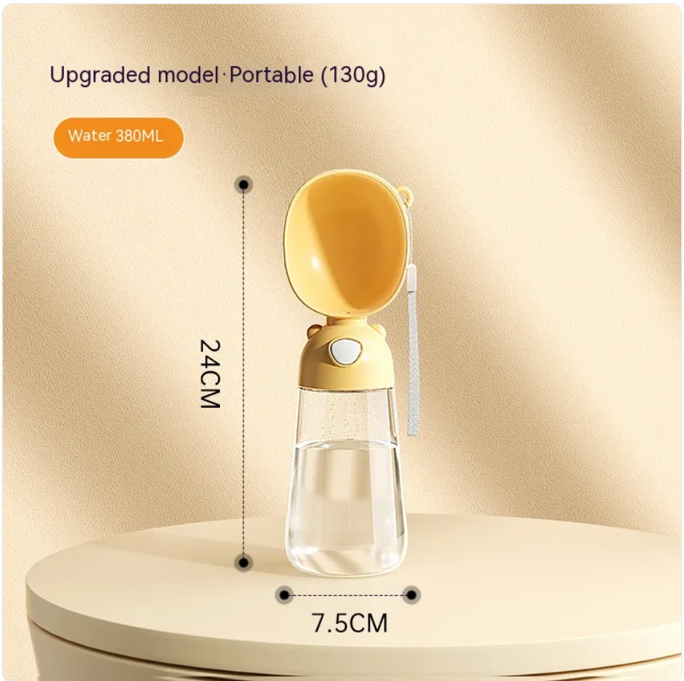 Portable Dog Water Bottle & Feeder – Travel Dispenser and Bowl