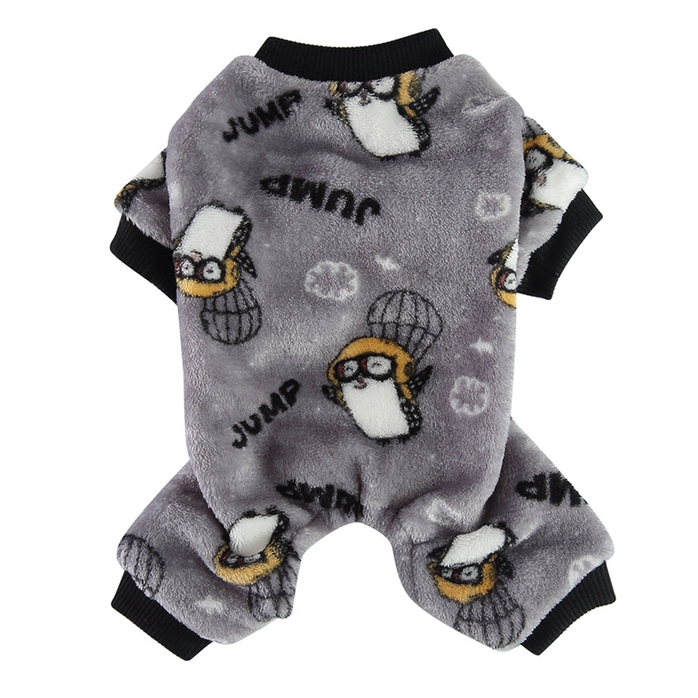 Autumn Plush Dog Pajamas – Cozy Pet Sleepwear