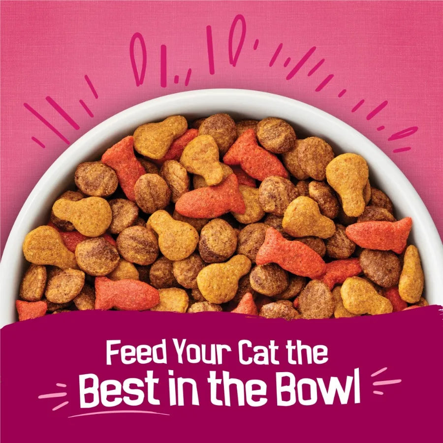 Purina Gravy Swirlers Dry Cat Food Flavors of Chicken, Salmon and Gravy, 22 lb Bag