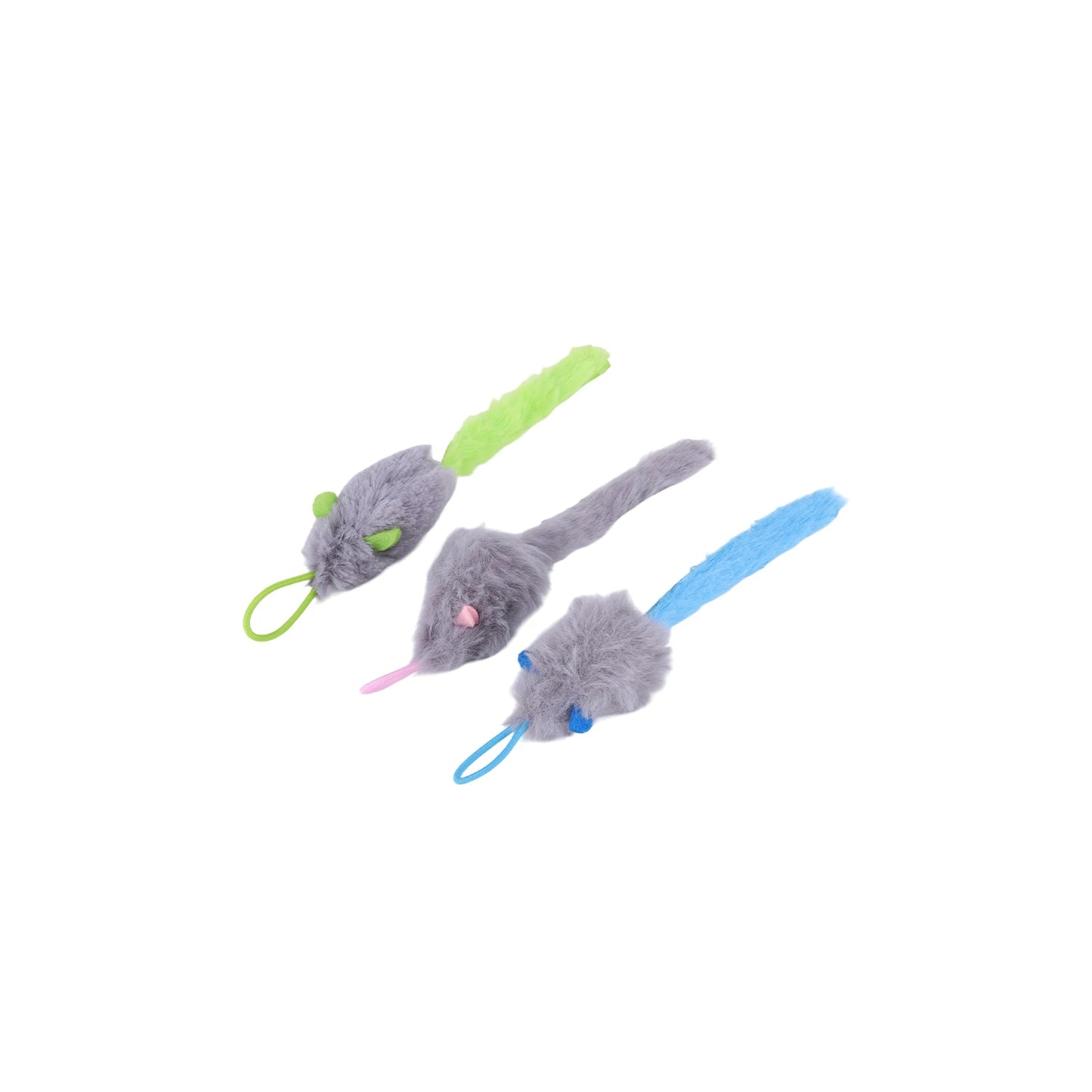 Teaser Electronic Self Play Feather Cat String Toy with 3 Catnip Mice Independent Play Hanging Door Cat Toys for Bored Cats