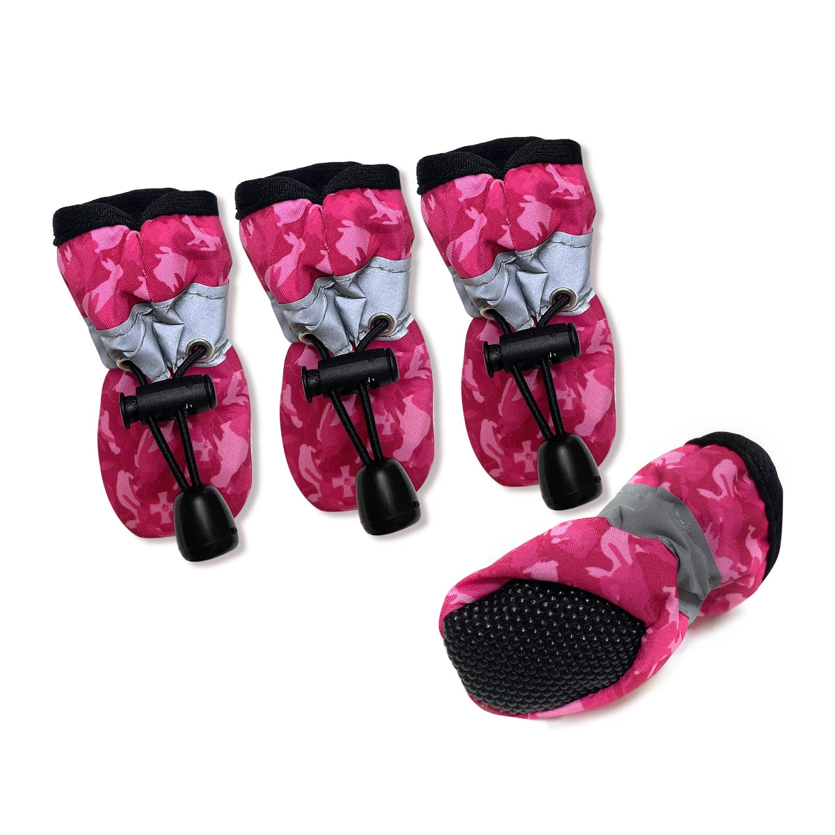 Dog Shoes for Large Dogs with Printed Medium Dog Boots  Paw Protectors Summer Hot Pavement  Water-Resistant in Rainy Weather, Ou