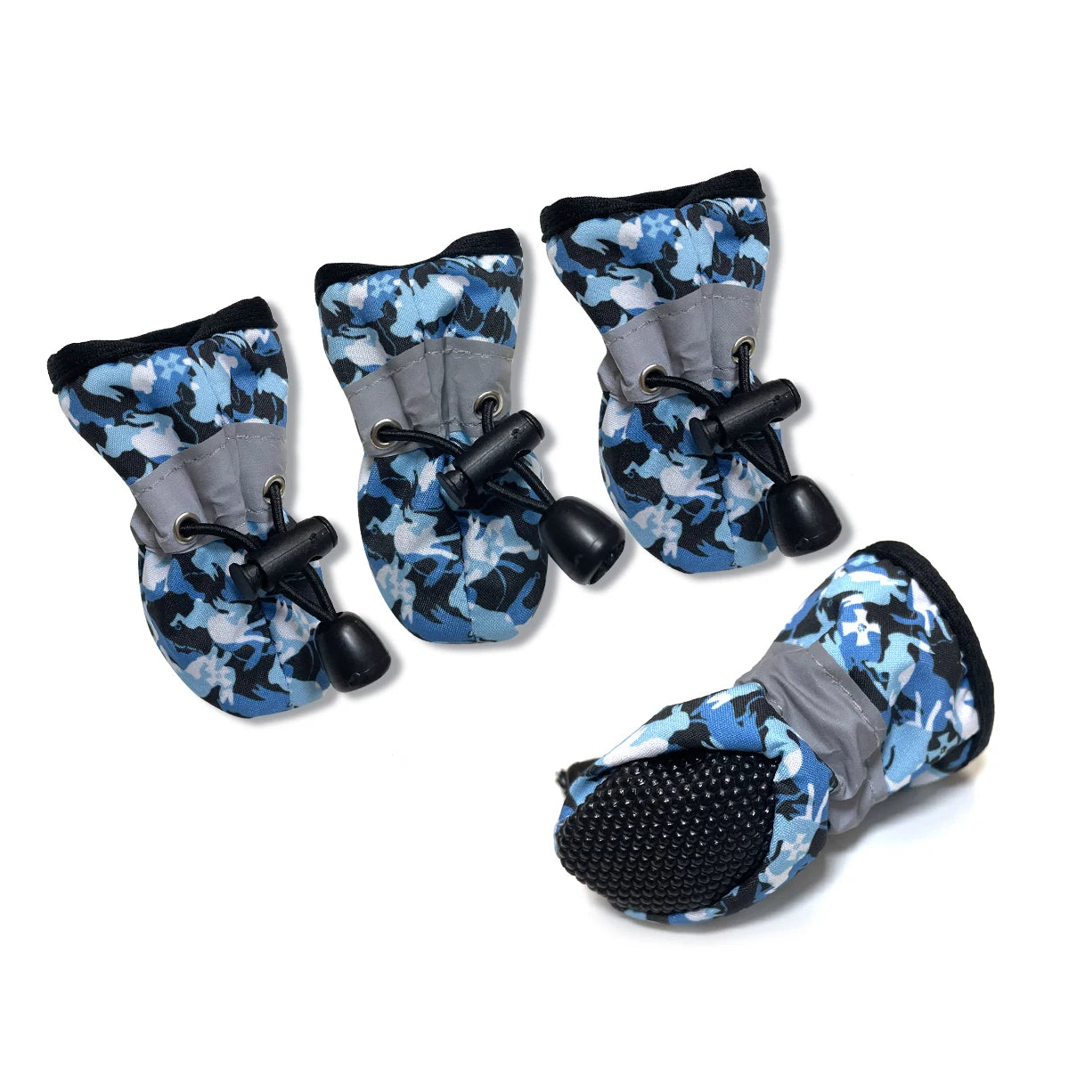Dog Shoes for Large Dogs with Printed Medium Dog Boots  Paw Protectors Summer Hot Pavement  Water-Resistant in Rainy Weather, Ou