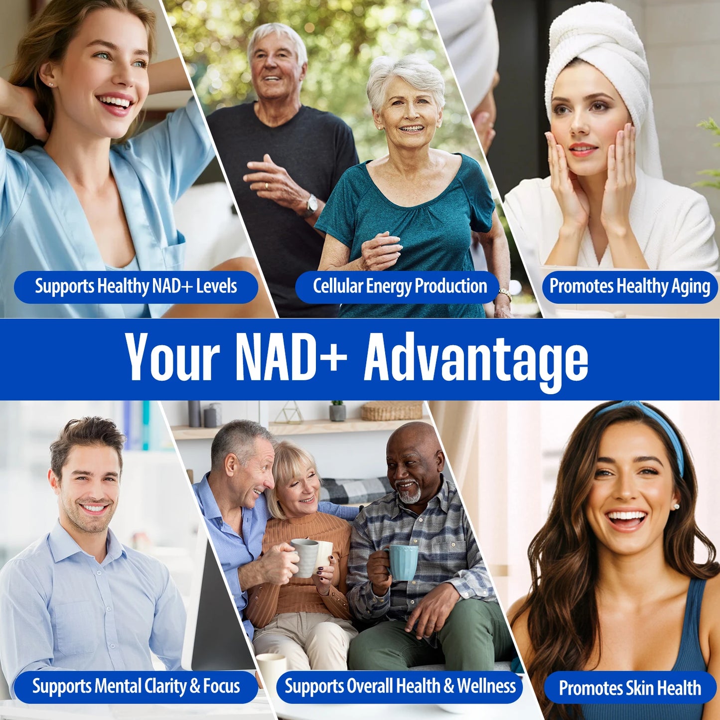 90 Capsules NAD+ Supplement, 1500mg - Liposomal NAD+ Supplement