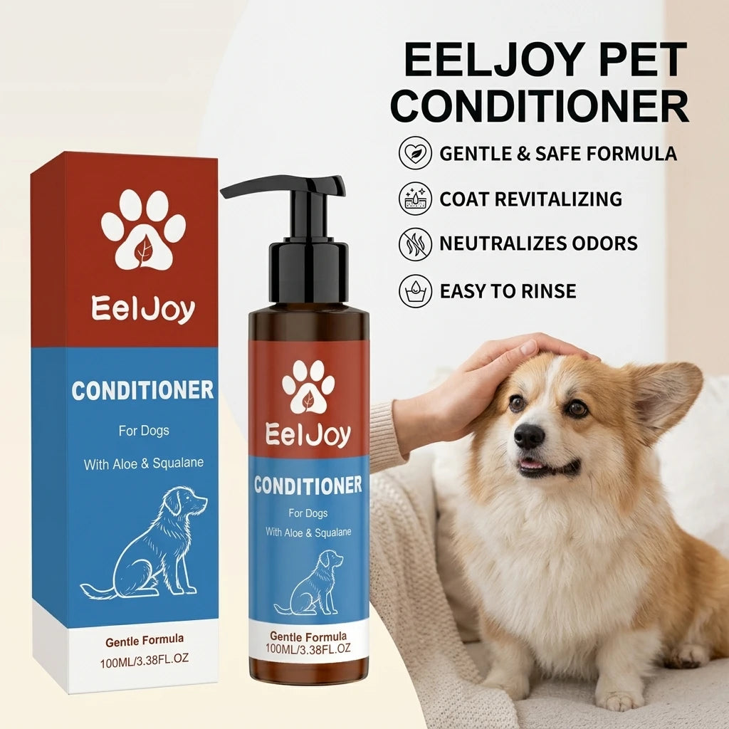 Dog Coat Conditioner Moisturizing Eliminating Odors Soft Hair Smooth Skin Reduce Knotting Refreshing Gentle Formulapet Shampoo