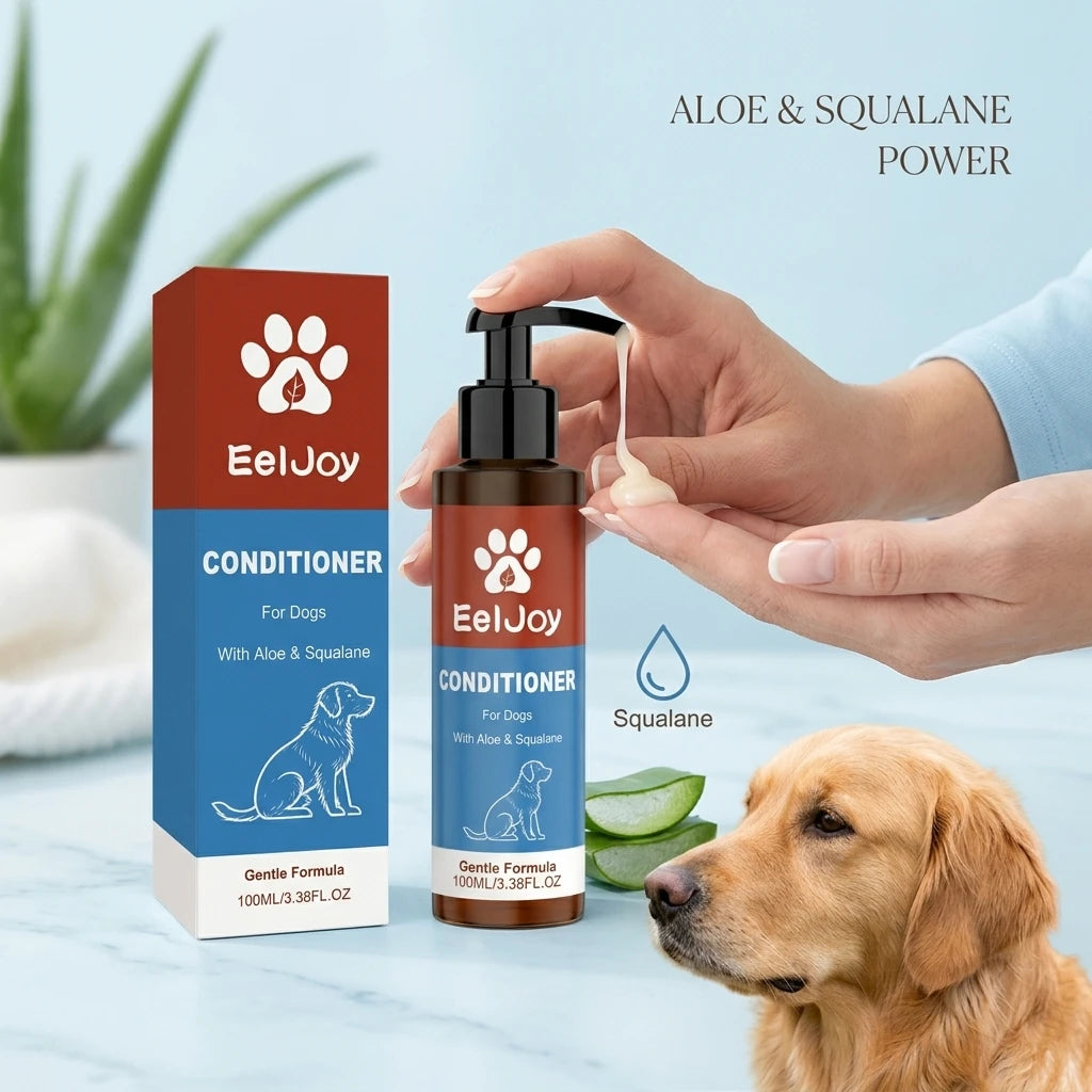 Dog Coat Conditioner Moisturizing Eliminating Odors Soft Hair Smooth Skin Reduce Knotting Refreshing Gentle Formulapet Shampoo