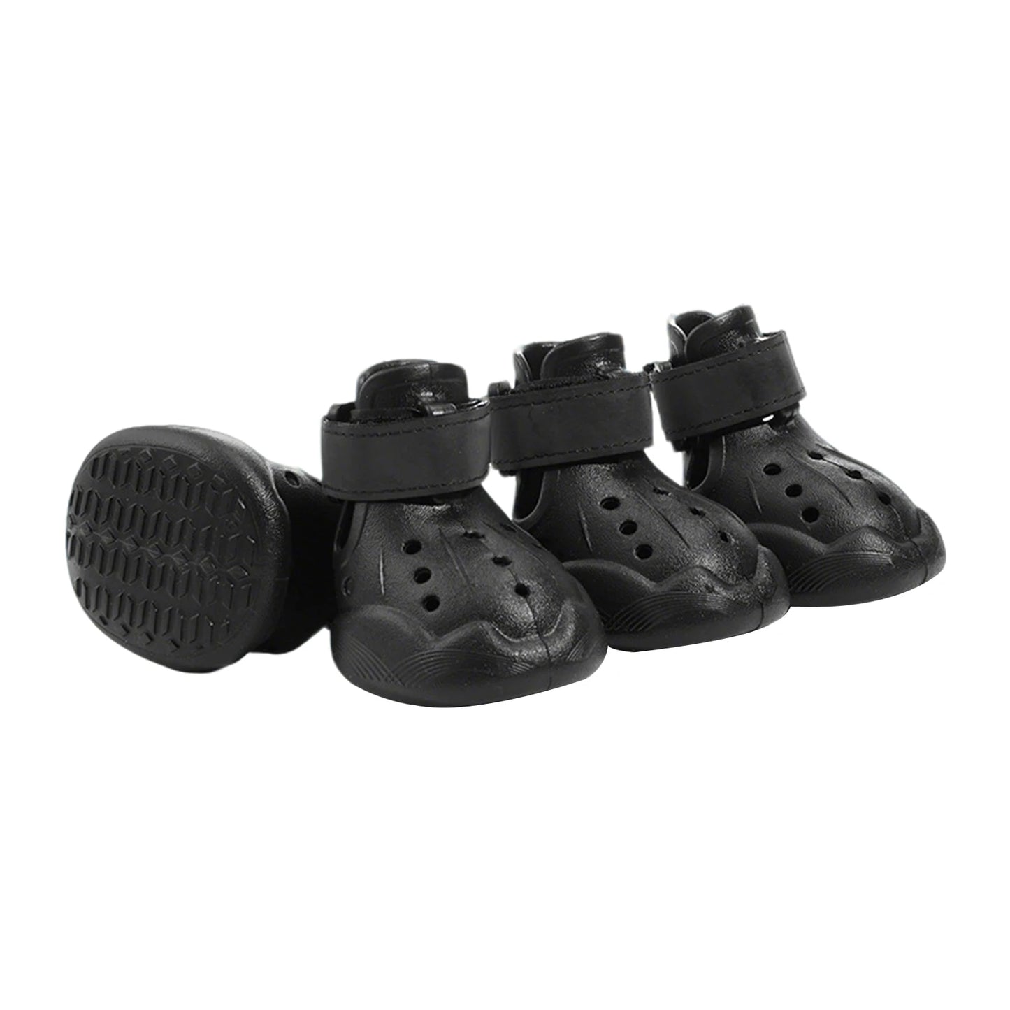 BYMAOCAR Breathable EVA Dog Booties with Adjustable Straps, Non Slip Waterproof Dog Shoes, Wear Resistant Pet Paw Protector Shoes for Outdoor Walking Hiking Daily Use