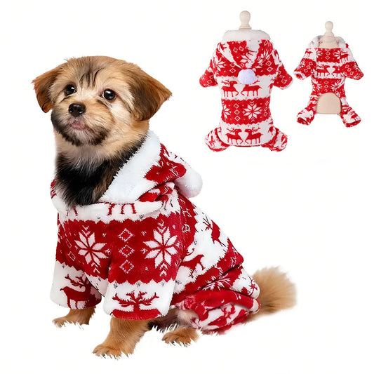 Soft Warm Christmas Dog Sweater – Size S