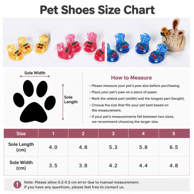 Breathable Pet Shoes Adjustable Non-Slip Dogs Sandals Summer Waterproof Puppy Rain Shoes Outdoor Dog Paw Protector Pets Supplies