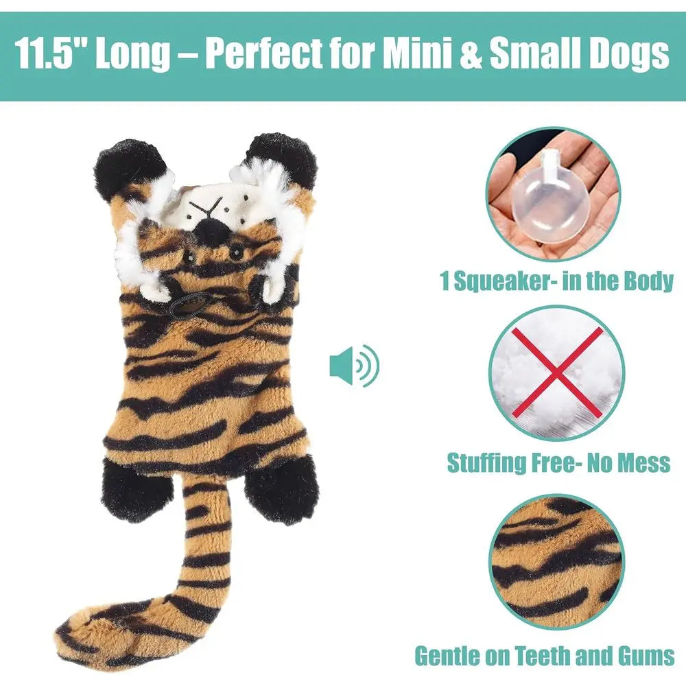 Skinneez Lat Cat 11.5 Inch Interactive Plush Squeaky Dog Toy – Suitable for Mini and Small Dogs – Ideal for Play or Light Chewer