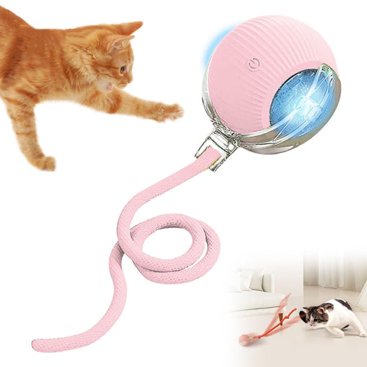 HOAIME Self-Rolling Interactive Cat Toy Ball – 3 Modes