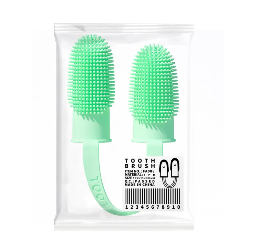 Pet Tooth Cleaning Finger Brush Set for Dogs & Cats