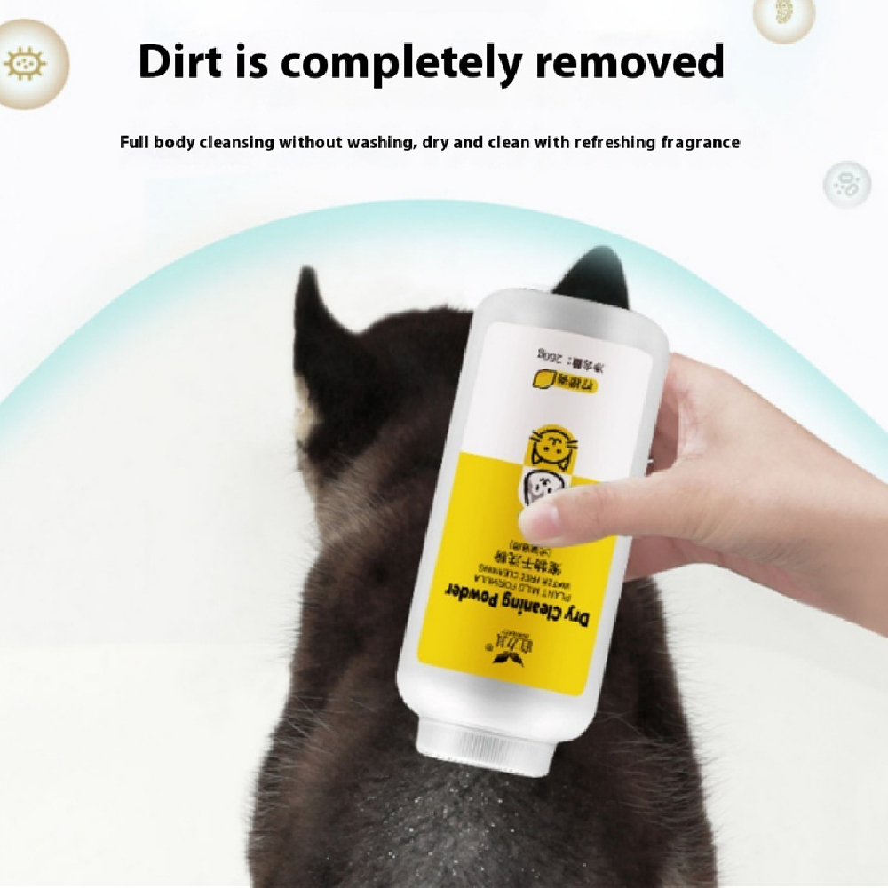 Dry Cleaning Powder for Pets – Waterless Fragrance Bath for Dogs & Cats