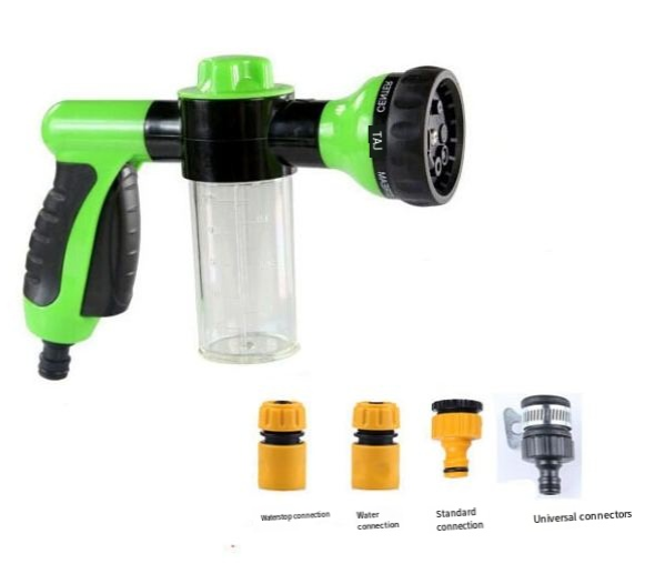 High-Pressure Pet Shower Sprayer with Grooming Brush