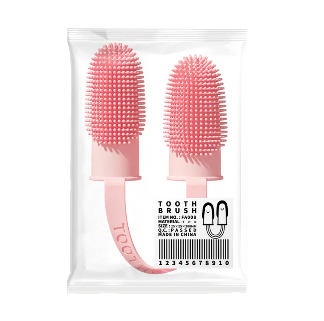 Pet Tooth Cleaning Finger Brush Set for Dogs & Cats