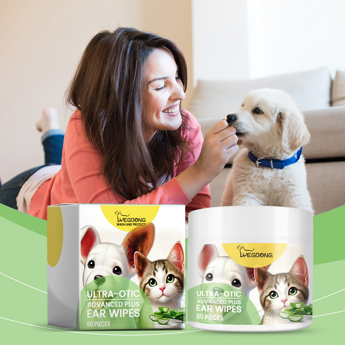 Pet Ear Cleaning Pads for Dogs & Cats