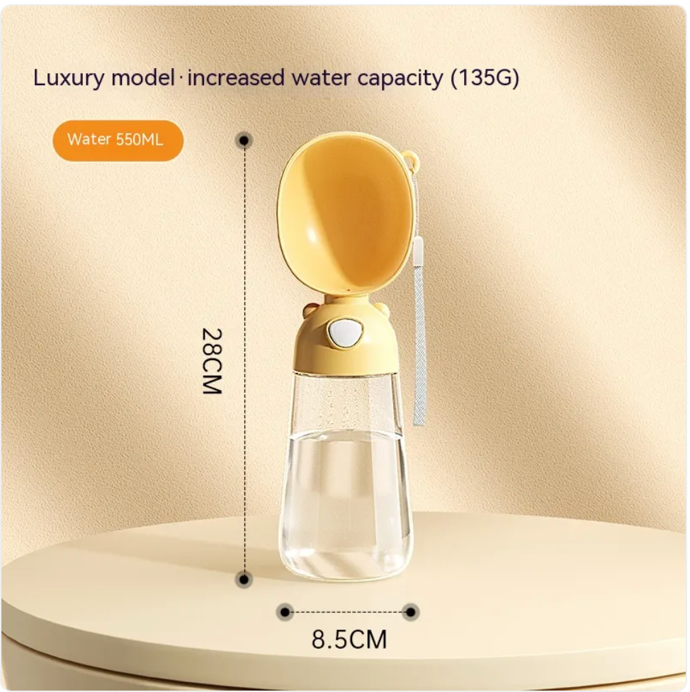 Portable Dog Water Bottle & Feeder – Travel Dispenser and Bowl