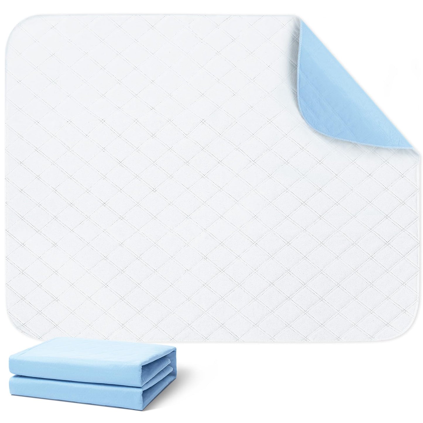 Washable Dog Pee Pads – Reusable, Waterproof, 16"x24", 2-Pack