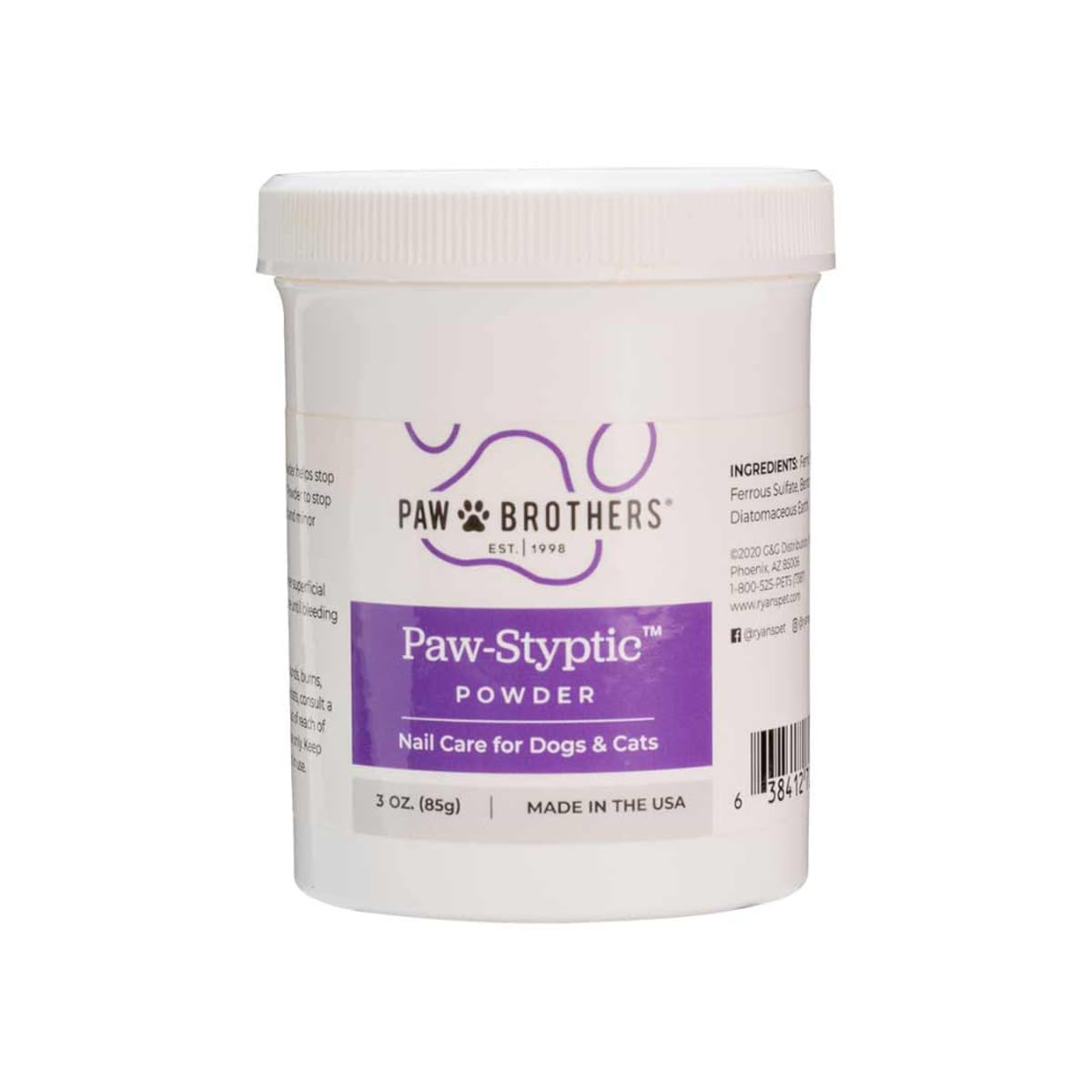 Paw Brothers Styptic Powder for Dogs & Cats – 3 oz