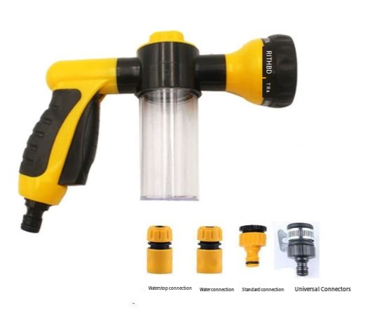 High-Pressure Pet Shower Sprayer with Grooming Brush